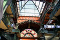 Ironwork of main hall of Hamburg Fish Market. Hamburg, Germany.