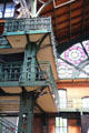 Ironwork of main hall of Hamburg Fish Market. Hamburg, Germany.