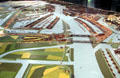 Model of historic port of Hamburg at Hamburg History Museum. Hamburg, Germany.