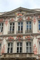Detail of Preysing Palace on Prannerstraße. Munich, Germany.