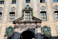 Munich Residenz facade details on Residenzstraße. Munich, Germany.