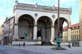 Feldherrnhalle built to honor Bavarian Army by King Ludwig I after example of Loggia dei Lanzi in Florence. Munich, Germany.