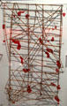 Navigation stick chart from Marshall Islands Micronesia at Five Continents Museum. Munich, Germany.