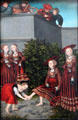 David & Bathsheba painting by Lucas Cranach the Elder at Berlin Gemaldegalerie. Berlin, Germany.