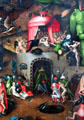 Detail of Last Judgment painting by Lucas Cranach the Elder after Hieronymus Bosch at Berlin Gemaldegalerie. Berlin, Germany.