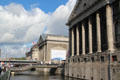 Pergamon Museum over canal of Museum Island. Berlin, Germany
