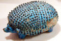 Egyptian ceramic figurine of hedgehog at Neues Museum. Berlin, Germany.