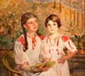 Portrait of Hahn Sisters by Sabine Lepsius at Jewish Museum Berlin. Berlin, Germany