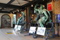 Bronze figures of Day & Night from Anhalter Rail Station by Ludwig Brunow at German Museum of Technology. Berlin, Germany.