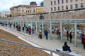 Remnant of Berlin Wall in original location at Topography of Terror. Berlin, Germany