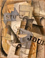 The Table in the Bar Stout cubist painting by Georges Braque at Ludwig Museum. Köln, Germany.