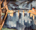 Bridge at Chatou painting by Maurice de Vlaminck at Wallraf-Richartz Museum. Köln, Germany.