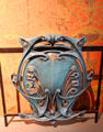 Part of the balustrade of Paris Metro entrance by Hector Guimard at Hamburg Decorative Arts Museum. Hamburg, Germany.