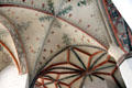 Ceiling paintings in Marienkirche. Stralsund, Germany.