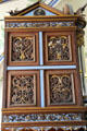 Detail of organ case at Gottorf Palace Chapel. Schleswig, Germany.