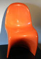 Plastic Panton'-chair by Verner Panton at Schleswig Holstein State Museum. Schleswig, Germany.