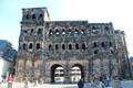 Porta Nigra as seen from inside ancient Trier. Trier, Germany.