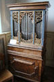 Positive organ by Nikolaus Franz Lamprecht of Oettingen at Deutsches Museum. Munich, Germany.