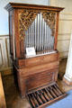 Positive organ from Southern Germany at Deutsches Museum. Munich, Germany.