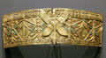 Armband with standing goddess of gold & glass at Museum Ägyptischer Kunst. Munich, Germany.