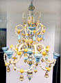Candelabra made of beads at folk art Collection Gertrud Weinhold. Munich, Germany.