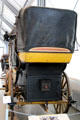 Rear end of Mailcoach used by Swiss Alpine Post to cross Furka pass until 1915 at Deutsches Museum Transport Museum. Munich, Germany.