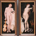 Allegory of the female painting by Hans Baldung Grien at Alte Pinakothek. Munich, Germany.