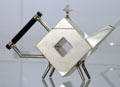 Silver teapot by Christopher Dresser for Brian Asquith of Derbyshire, England at Pinakothek der Moderne. Munich, Germany