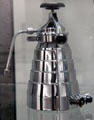 Chromed electric coffee machine "Buby Express" by Maison Olimpia of Switzerland at Pinakothek der Moderne. Munich, Germany.