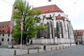 Gothic apse of Augsburg Cathedral. Augsburg, Germany.