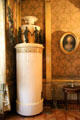 Tiled stove by Tobias Feilner furnace factory of Berlin in reception room at Ehrenburg Palace. Coburg, Germany.