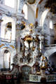 Pulpit of 14-Saints Basilica. Bad Staffelstein, Germany.