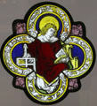 Sts Lawrence & Augustine stained glass by Hans Süß von Kulmbach & Veit Hirsvogel elder at Germanisches Nationalmuseum. Nuremberg, Germany.