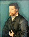 Portrait of 29-year-old man by Hans Baldung Grien at Germanisches Nationalmuseum. Nuremberg, Germany.