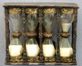 Hourglass marking 1/4 up to 1 hour from southern Germany at Germanisches Nationalmuseum. Nuremberg, Germany.