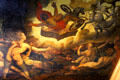 Ceiling painting of myth of Phaethon, who took his father's sun chariot, lost control of the horses, & perished at Fembohaus City Museum. Nuremberg, Germany.