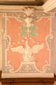 Pastel painted panel at Fembohaus City Museum. Nuremberg, Germany.