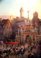Entry of Kaiser Matthias into Nuremberg in 1612 painting by Paul Ritter at Fembohaus City Museum. Nuremberg, Germany.