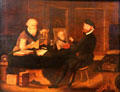 Andreas Herneisen paints his friend Hans Sachs painting by unknown at Fembohaus City Museum. Nuremberg, Germany.