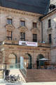 Entrance to Nuremberg Transport Museum which houses DB Museum & Museum of Communications. Nuremberg, Germany.