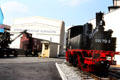 Outdoor display area of Nuremberg Transport Museum. Nuremberg, Germany.