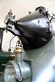 Nose of fast passenger steam locomotive Bay. S 1/6 at Nuremberg Transport Museum. Nuremberg, Germany.