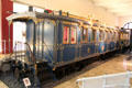 Salon rail wagon one of eight on private train of King Ludwig II of Bavaria at Nuremberg Transport Museum. Nuremberg, Germany.
