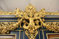 Crown & decoration on private salon car of King Ludwig II of Bavaria at Nuremberg Transport Museum. Nuremberg, Germany.