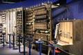 Telephone switching equipment at Museum of Communications in Nuremberg Transport Museum. Nuremberg, Germany.