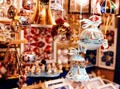 Christmas ornaments for sale at Christmas Market on City Hall square. Nuremberg, Germany.