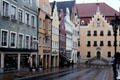 Rathaus & gabled buildings on Reichstrasse. Donauwörth, Germany