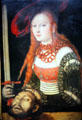 Judith with the Head of Holofernes painting by Lucas Cranach the Elder at Staatsgalerie. Stuttgart, Germany.