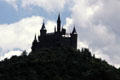 Hohenzollern Castle on hilltop , built as family memorial. Germany