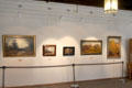 Landscape paintings in State Gallery at Hohes Schloss zu Füssen. Füssen, Germany.